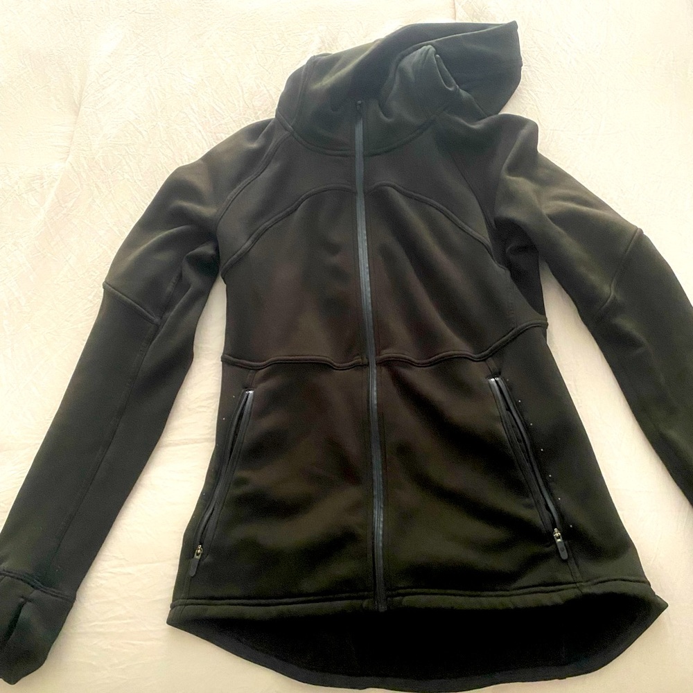 Lululemon running jacket. Fleece on the inside